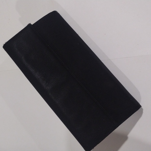 Bvlgari Black Leather Trifold Long Wallet, Snap Closure - Auth., Good Condition - Picture 3 of 16